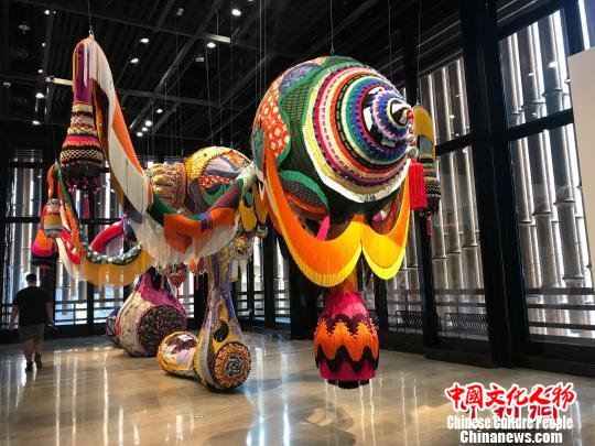 展览现场。　郑莹莹 摄